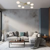 Потолочная люстра Eurosvet Opaline 70220/6 латунь Smart a065766