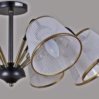 Люстра на штанге Illumico IL0344-8CSQ-79 BK AB