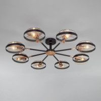 Потолочный светильник Eurosvet Gallo 70121/8 черный Smart a052342