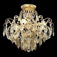 Потолочный светильник Crystal Lux ESMIRALDA PL4 GOLD