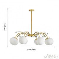 Люстра на штанге Arte Milano Neapolis 273802/8 GD