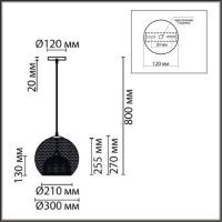 Подвесной светильник Lumion Suspentioni Leonela 8052/1A