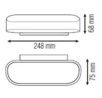 Настенный светодиодный светильник Horoz Belen-18 белый 029-003-0018 HRZ00002189