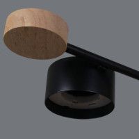 Люстра на штанге Reluce 03751-0.3-08 BK+WOOD GX53