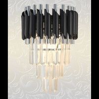 Настенный светильник Natali Kovaltseva DARIAN 76017/2W CHROME BLACK