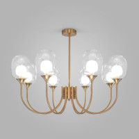 Люстра на штанге Eurosvet Spritz 70217/8 латунь Smart a064748