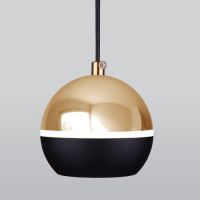 Подвесной светодиодный светильник Elektrostandard DLS023 9W 4200K черный/золото 4690389149146