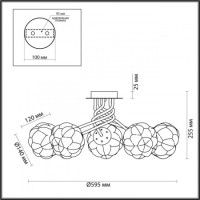 Потолочная люстра Lumion Breana 4556/5C
