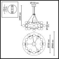 Подвесной светильник Odeon Light Midcent Magia 7109/24