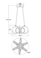Подвесная люстра Freya Jumbo FR6047PL-L120W