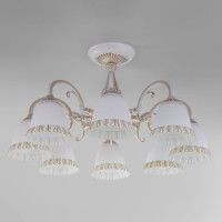 Люстра на штанге Eurosvet 60107/8 белый с золотом