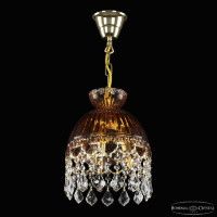 Подвесной светильник Bohemia Ivele Crystal 5478/22 G Amber/M-1G Leafs