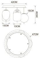 Потолочная люстра Arte Lamp Freddie A2231PL-5PB