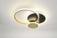 Потолочный светильник Эра Модерн City CLL-1-60 3K-6,5K RC BK+GD