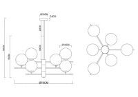 Люстра на штанге Arte Lamp Arkab A2225LM-6BK