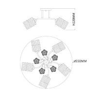 Потолочная люстра Escada Weigela 1113/5PL