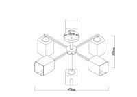 Люстра на штанге Arte Lamp Merci A4185PL-6BK