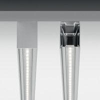 Подвесной светодиодный светильник Ideal Lux Fluo Bi-Emission 1800 4000K Aluminum 192680