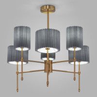 Люстра на штанге Eurosvet Notturno 60162/6 латунь Smart a065665