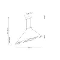 Подвесной светодиодный светильник Lucia Tucci Fabian 1551.12 Oro Led