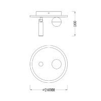 Потолочный светильник Escada 20022SMA/01LED SWH