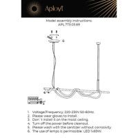 Подвесной светильник Aployt Sindrillon APL.773.03.69