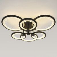 Потолочный светильник Эра Модерн Odry CLL-1-117W 3K-6,5K RC BK