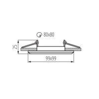 Встраиваемый светильник Kanlux Alren R DTL-B 26757