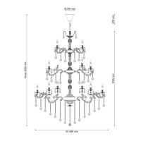 Подвесная люстра Lucia Tucci Barletta 122.16.8.6 Cream White
