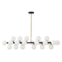 Люстра на штанге Lumina Deco Marsiada LDP 6033-24 BK+GD
