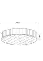 Потолочная люстра Kutek Lavone LAV-PLM-6(P)600-1