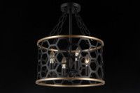 Люстра на штанге Natali Kovaltseva VALENCIA 81059-4C MATT BLACK