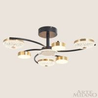 Потолочная люстра Arte Milano Ferrara 279169/3+3 BK/GD