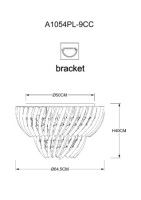 Потолочная люстра Arte Lamp Ella A1054PL-9CC