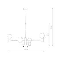 Люстра на штанге Nowodvorski Radius 7931