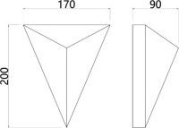 Настенный светильник Arte Lamp Trapeze A2033AP-1PB
