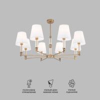 Люстра на штанге Eurosvet Conso 60145/8 латунь Smart a061951