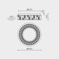 Потолочный светильник Modelux ML.2400.500 GD
