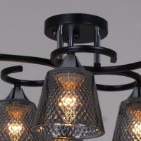 Потолочная люстра Reluce 06089-0.3-06 BK+CR