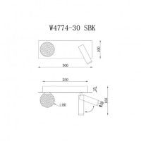 Настенный светильник iLedex Telescope W4774-30 SBK