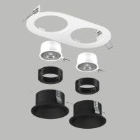 Встраиваемый светильник Lightstar Domino (214656+214607+214607+214007+214007) D6560707BMOD