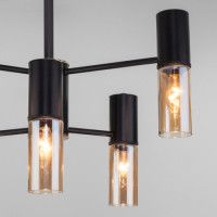 Люстра на штанге Eurosvet Tesoro 70125/6 черный Smart a053245