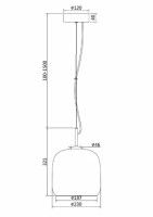 Подвесной светильник Maytoni Madmen MOD128PL-L6AM