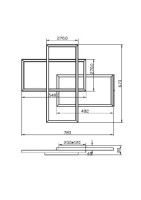 Потолочная люстра Maytoni Line MOD016CL-L80BK