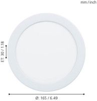 Встраиваемый светодиодный светильник Eglo Fueva 99133