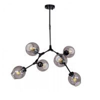 Люстра на штанге DeLight Collection Bubble 7058/6 black/smoky