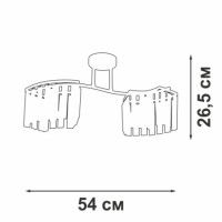 Потолочная люстра Vitaluce V5884-0/2PL