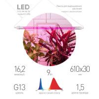 Линейный светильник для растений Эра FITO-9W-Rb-Т8+holderG13 Б0069515