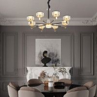 Подвесная люстра Arte Milano Neapolis 276210/8 BK/GD