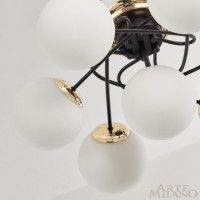 Потолочная люстра Arte Milano Neapolis 276408/6+1 BK/GD